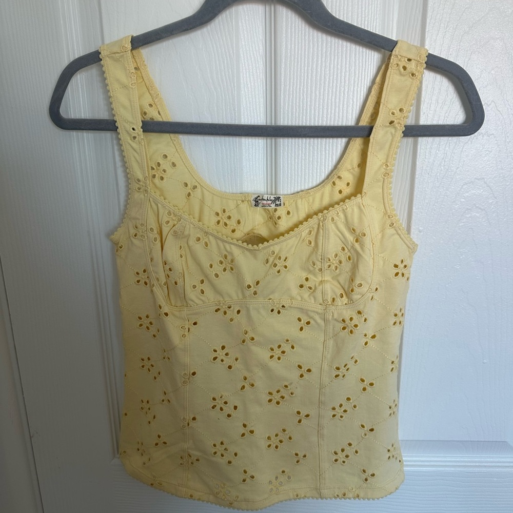 Free People Full Bloom Eyelet Cami